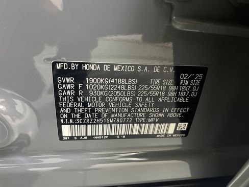 Used 2025 Honda HR-V Sport image 77