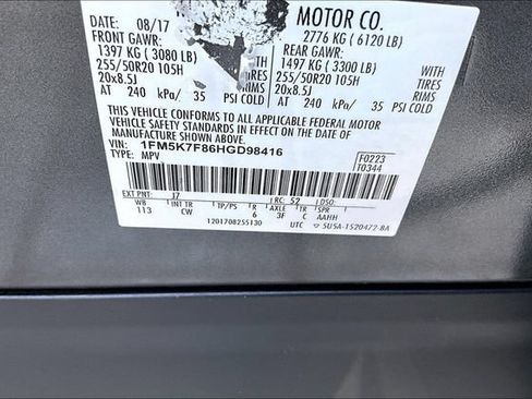 Used 2017 Ford Explorer Limited w/ Equipment Group 301A FWD image 16