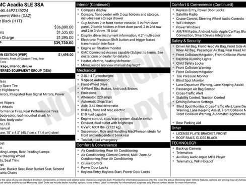 Used 2023 GMC Acadia SLE w/ Elevation Edition image 11