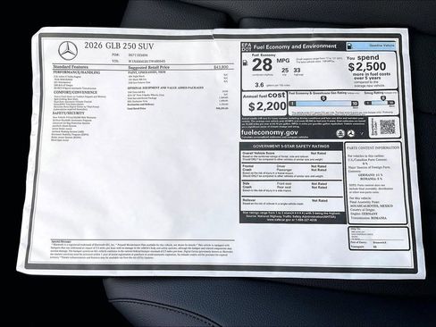New 2026 Mercedes-Benz GLB 250 image 19