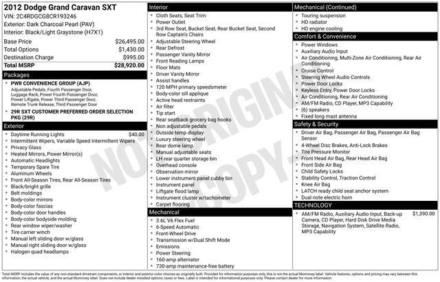 Used 2012 Dodge Grand Caravan SXT FWD image 28