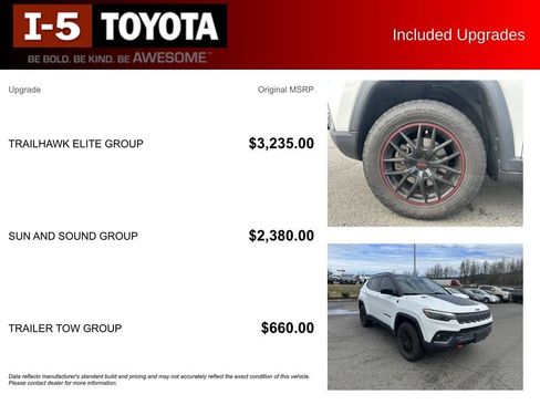 Used 2022 Jeep Compass Trailhawk w/ Trailhawk Elite Group image 5