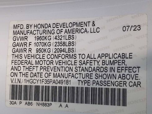 Used 2023 Honda Accord EX image 32