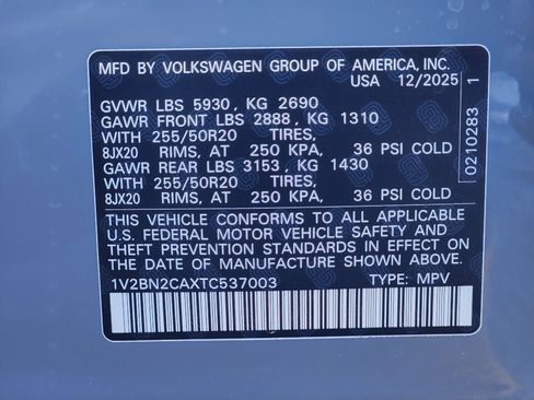 New 2026 Volkswagen Atlas SEL AWD/4WD image 26