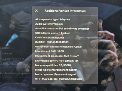 Used 2023 Tesla Model S Standard Range AWD/4WD image 4