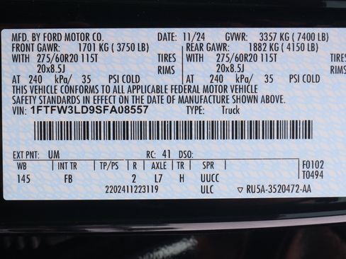 New 2025 Ford F150 XLT w/ Equipment Group 302A MID image 17