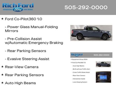 Used 2025 Ford Maverick XLT w/ Equipment Group 302A AWD/4WD image 98