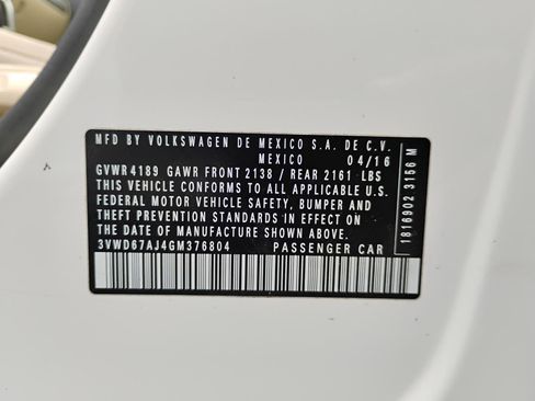 Used 2016 Volkswagen Jetta SE FWD image 95