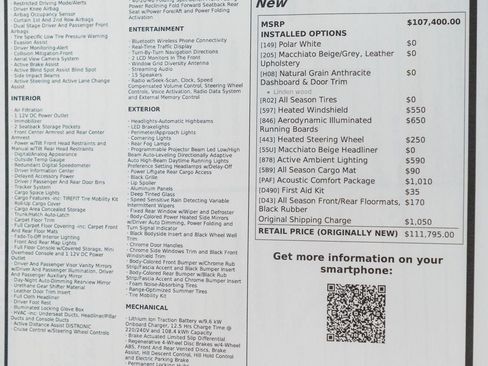 Used 2023 Mercedes-Benz EQS 450+ 4MATIC SUV w/ Acoustic Comfort Package image 53