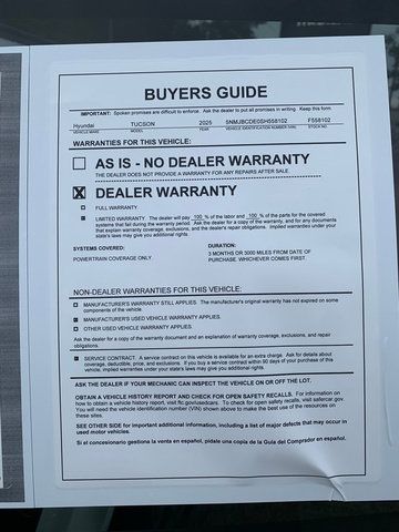 Certified 2025 Hyundai Tucson SEL AWD/4WD image 28