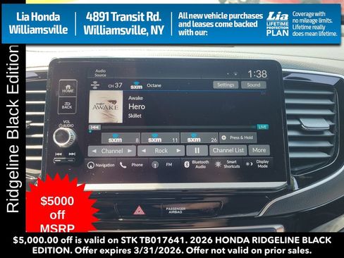New 2026 Honda Ridgeline Black Edition image 22