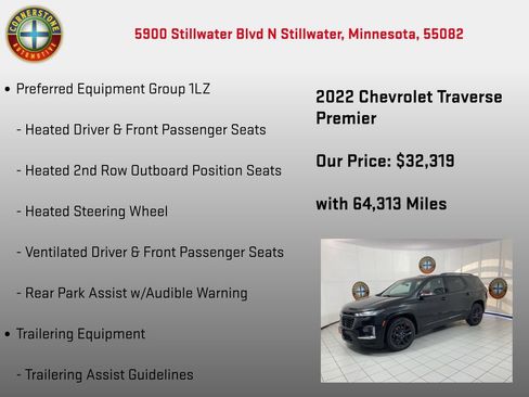 Used 2022 Chevrolet Traverse Premier w/ Redline Edition AWD/4WD image 5