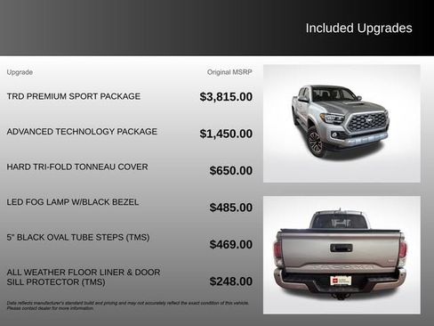 Certified 2021 Toyota Tacoma TRD Sport w/ TRD Premium Sport Package AWD/4WD image 5