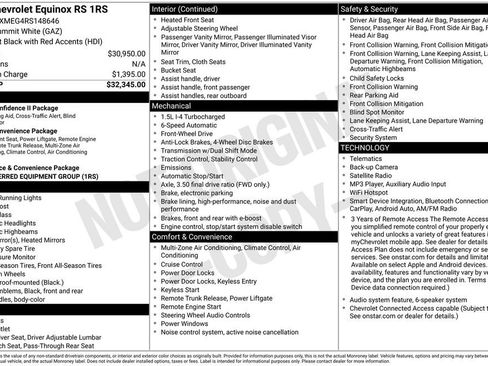 Certified 2024 Chevrolet Equinox RS FWD image 6