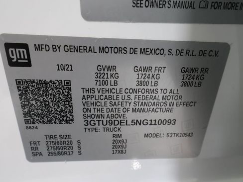 Used 2022 GMC Sierra 1500 SLT w/ SLT Premium Plus Package image 35