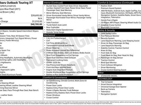 Used 2020 Subaru Outback Touring XT image 5