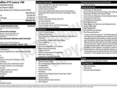 Certified 2024 Cadillac CT4 Luxury w/ Sun And Sound Package RWD image 34