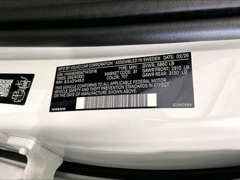 New 2026 Volvo XC60 T8 Ultra w/ Climate Package AWD/4WD image 11