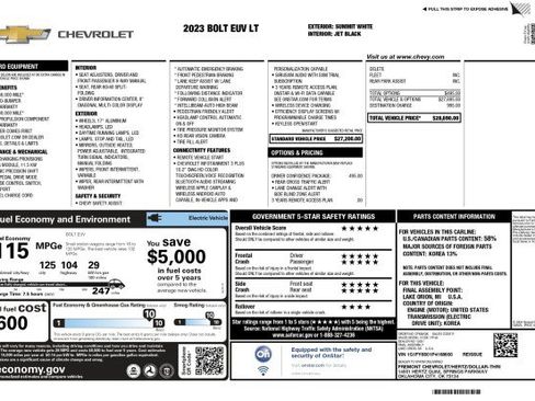 Used 2023 Chevrolet Bolt EUV LT w/ Driver Confidence Package FWD image 3