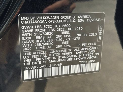 Used 2024 Volkswagen Atlas SE FWD image 53