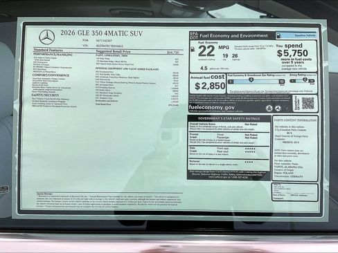 New 2026 Mercedes-Benz GLE 350 4MATIC image 19