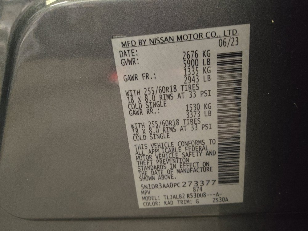 Used 2023 Nissan Pathfinder S w/ Cargo Package FWD image 33