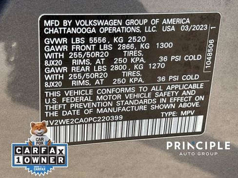 Certified 2023 Volkswagen Atlas Cross Sport SE w/ Black Wheel Package FWD image 36