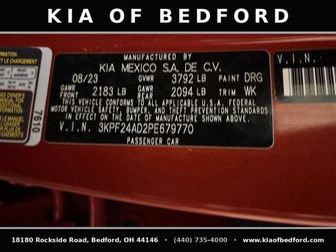Certified 2023 Kia Forte LXS w/ LXS Technology Package FWD image 14