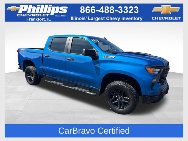 Certified 2023 Chevrolet Silverado 1500 Custom Trail Boss AWD/4WD 360° Tour