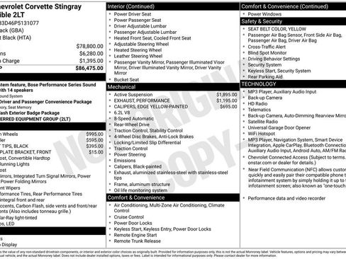 Used 2023 Chevrolet Corvette Stingray Preferred Conv w/ 2LT RWD image 2