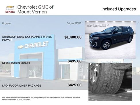 Used 2023 GMC Acadia SLT w/ LPO, Floor Liner Package AWD/4WD image 6