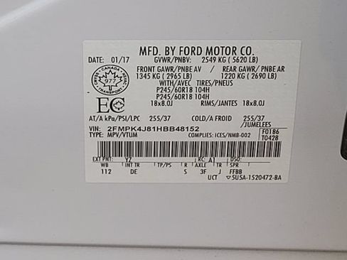 Used 2017 Ford Edge SEL AWD/4WD image 20