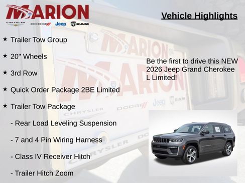 New 2026 Jeep Grand Cherokee L Limited w/ Trailer Tow Package AWD/4WD image 5