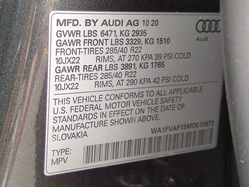 Used 2021 Audi Q8 Prestige image 32