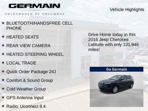 Used 2016 Jeep Cherokee Latitude w/ Cold Weather Group AWD/4WD image 5