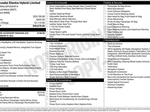Used 2023 Hyundai Elantra Limited w/ Preferred Accessory Package FWD image 6