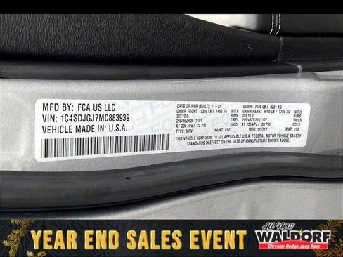 Used 2021 Dodge Durango SRT w/ Black Package image 17