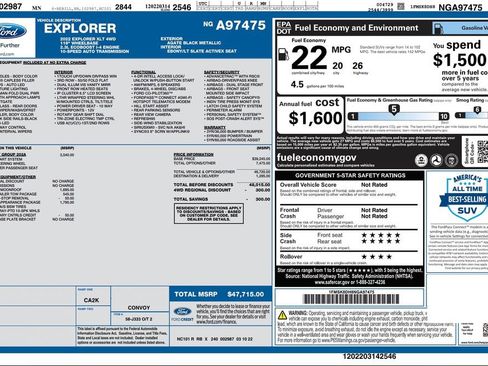 Used 2022 Ford Explorer XLT w/ Equipment Group 202A image 4