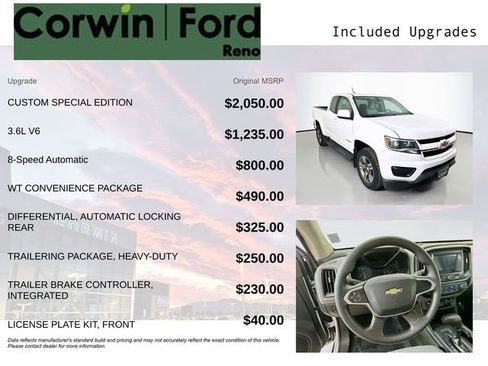 Used 2018 Chevrolet Colorado W/T w/ Custom Special Edition image 3