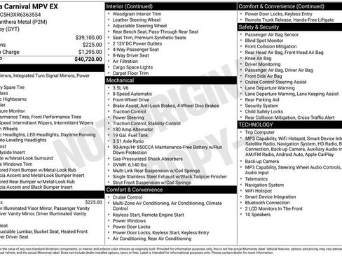 Used 2024 Kia Carnival EX FWD image 27