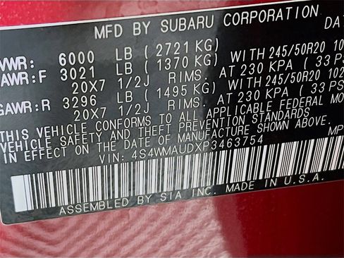 Used 2023 Subaru Ascent Limited w/ Technology Package image 37