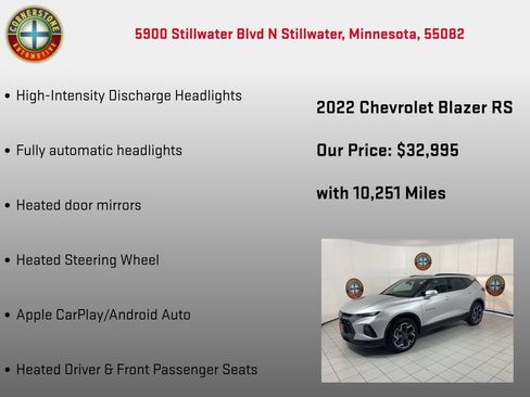 Used 2022 Chevrolet Blazer RS AWD/4WD image 15