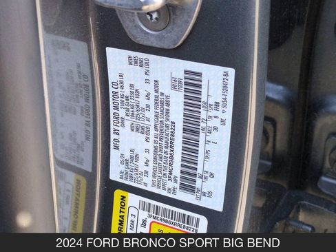 Used 2024 Ford Bronco Sport Big Bend AWD/4WD image 25
