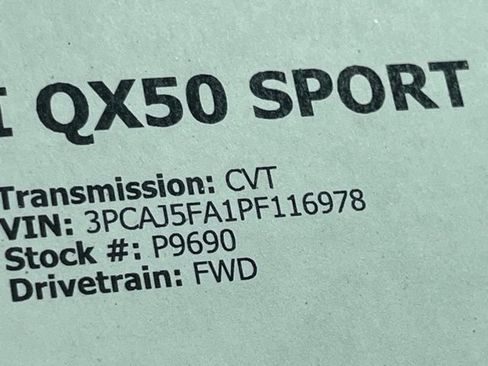 Certified 2023 INFINITI QX50 Sport FWD image 38