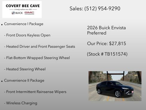 New 2026 Buick Envista Sport Touring w/ Convenience I Package FWD image 12