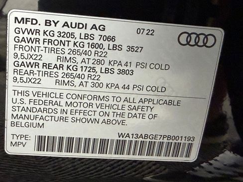 Certified 2023 Audi e-tron Prestige w/ Prestige Package AWD/4WD image 27