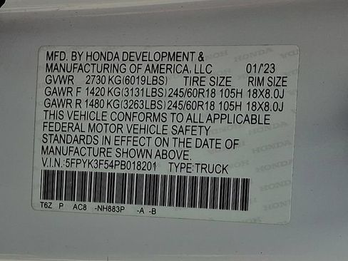 Used 2023 Honda Ridgeline RTL image 29