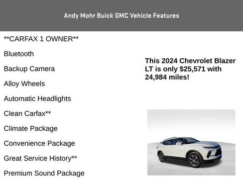 Used 2024 Chevrolet Blazer LT w/ Convenience Package image 4