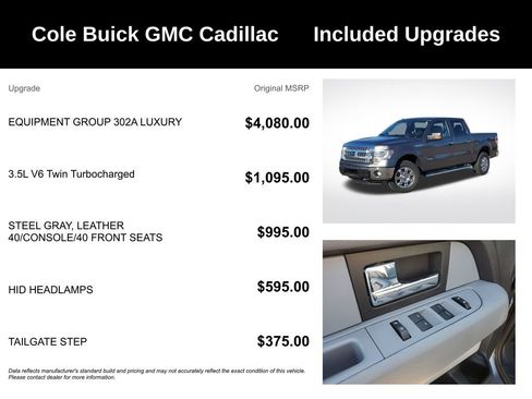 Used 2014 Ford F150 XLT w/ Equipment Group 302A Luxury image 3