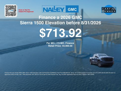 Used 2026 GMC Sierra 1500 Elevation w/ Elevation Select Package AWD/4WD image 3